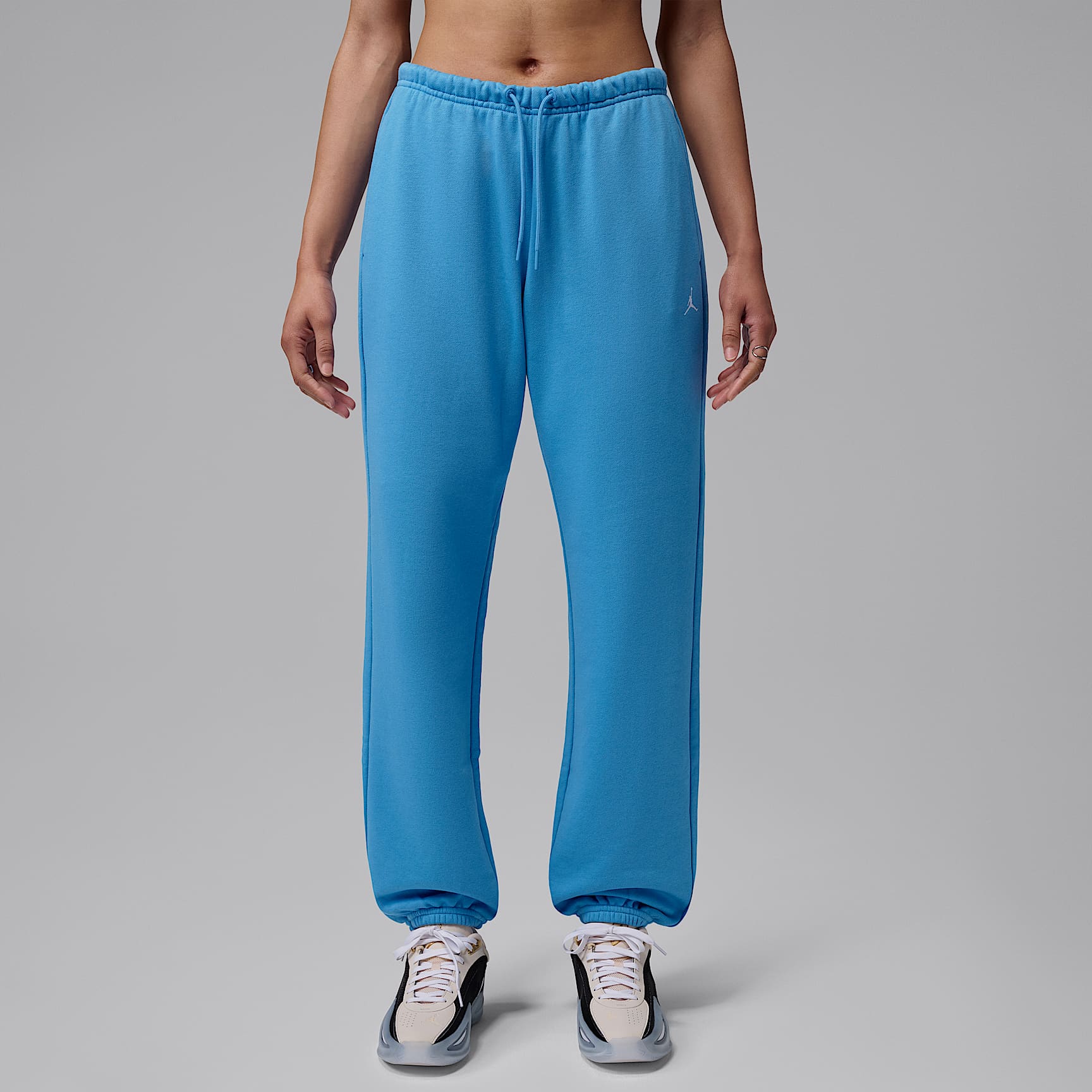 完売品　Jordan バスケットボールパンツ ライトブルー Jordan Sport Crossover Women's Dri-FIT Fleece Trousers. Nike ID